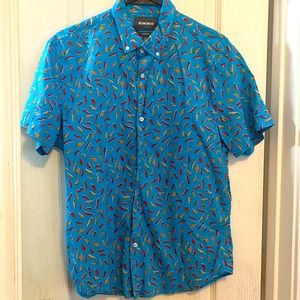 bonobos men’s riviera shirt standard fit medium short length